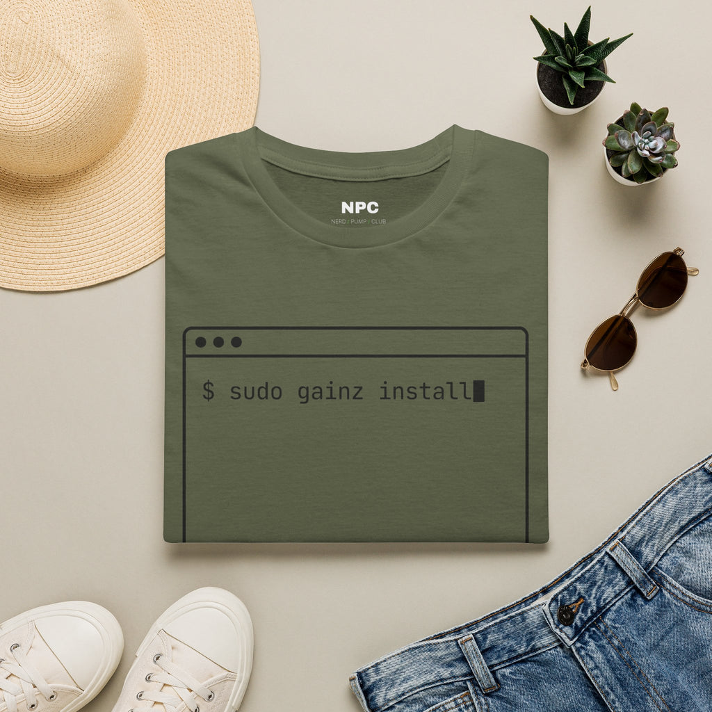 Sudo Gainz Install T-Shirt