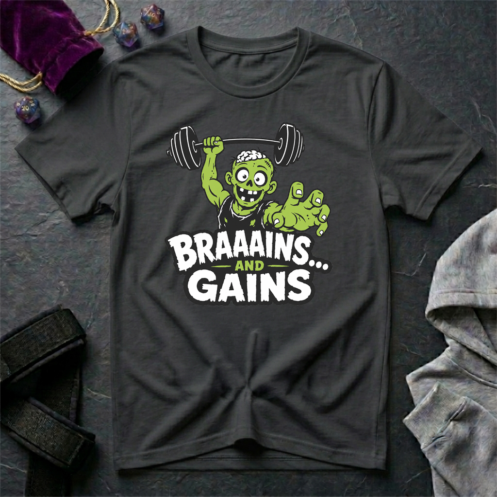 Braaains and Gains T-Shirt