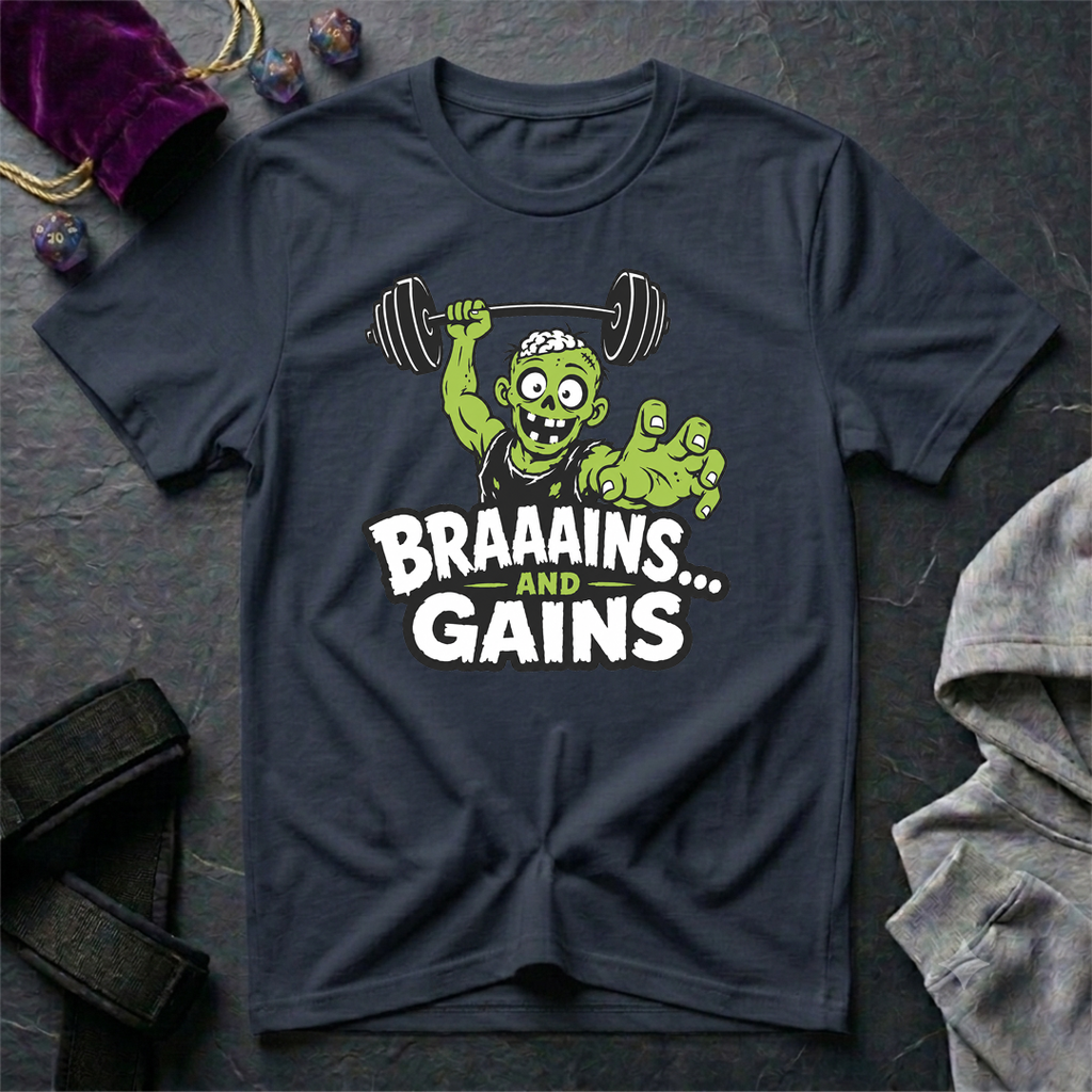 Braaains and Gains T-Shirt