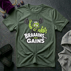 Braaains and Gains T-Shirt