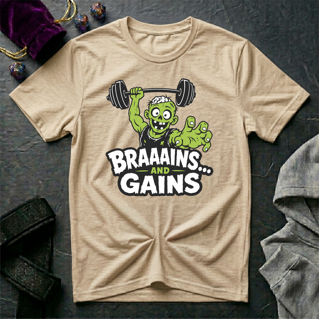 Braaains and Gains T-Shirt