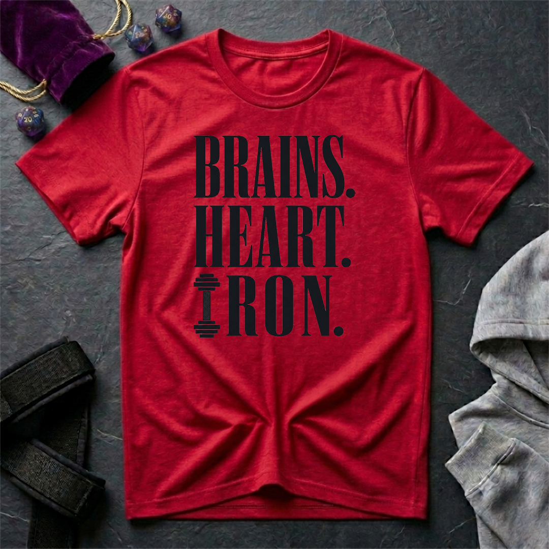 Brains Heart Iron T-Shirt