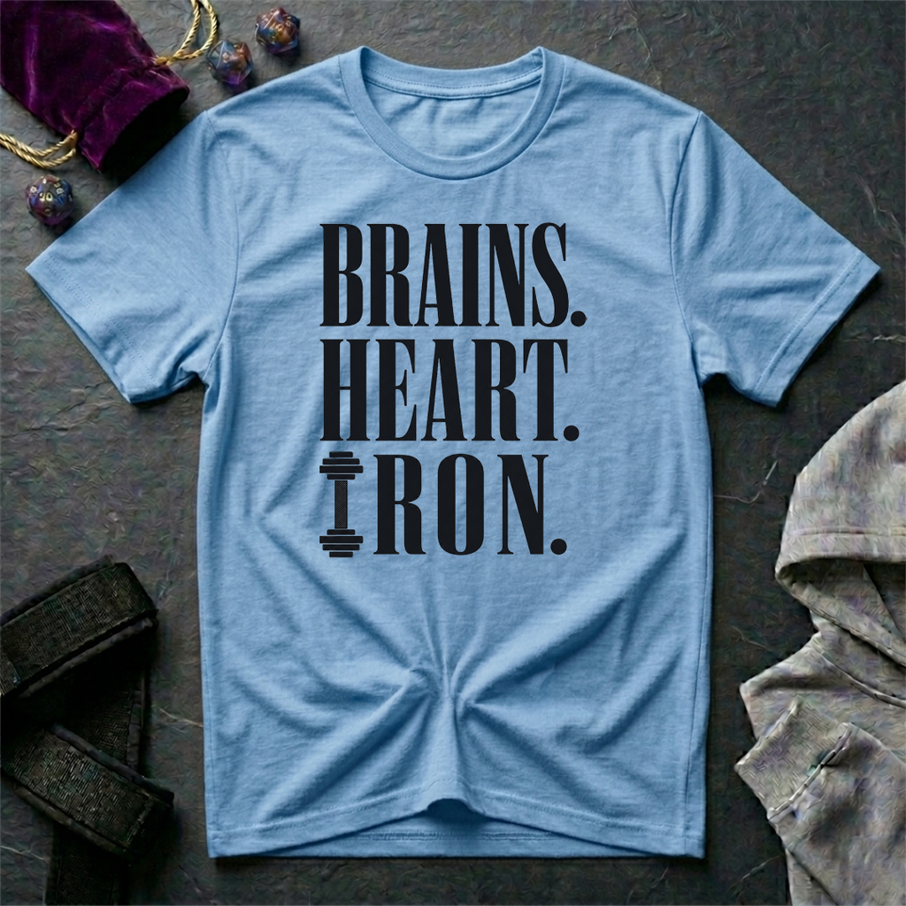 Brains Heart Iron T-Shirt
