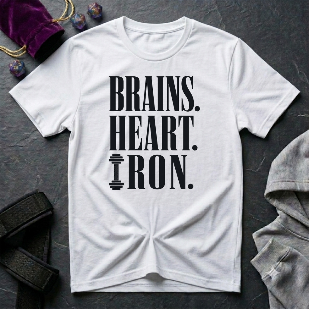 Brains Heart Iron T-Shirt