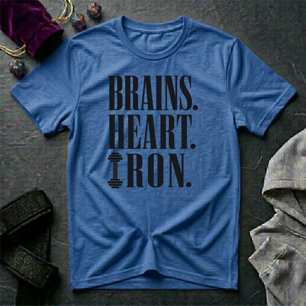 Brains Heart Iron T-Shirt