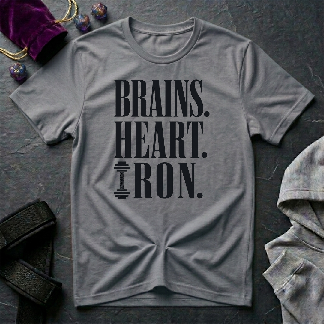Brains Heart Iron T-Shirt