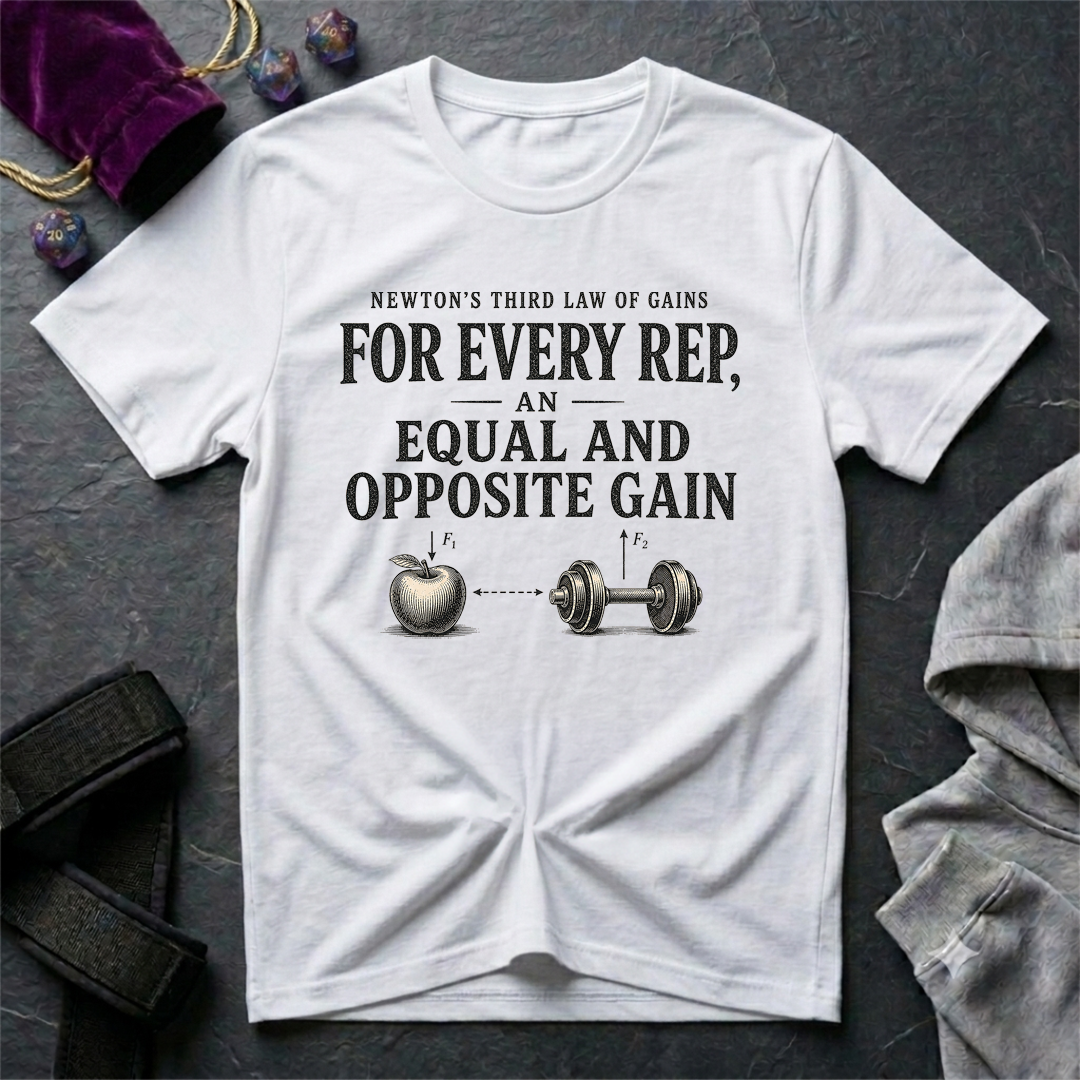 Newton's Third Law of Gains T-Shirt