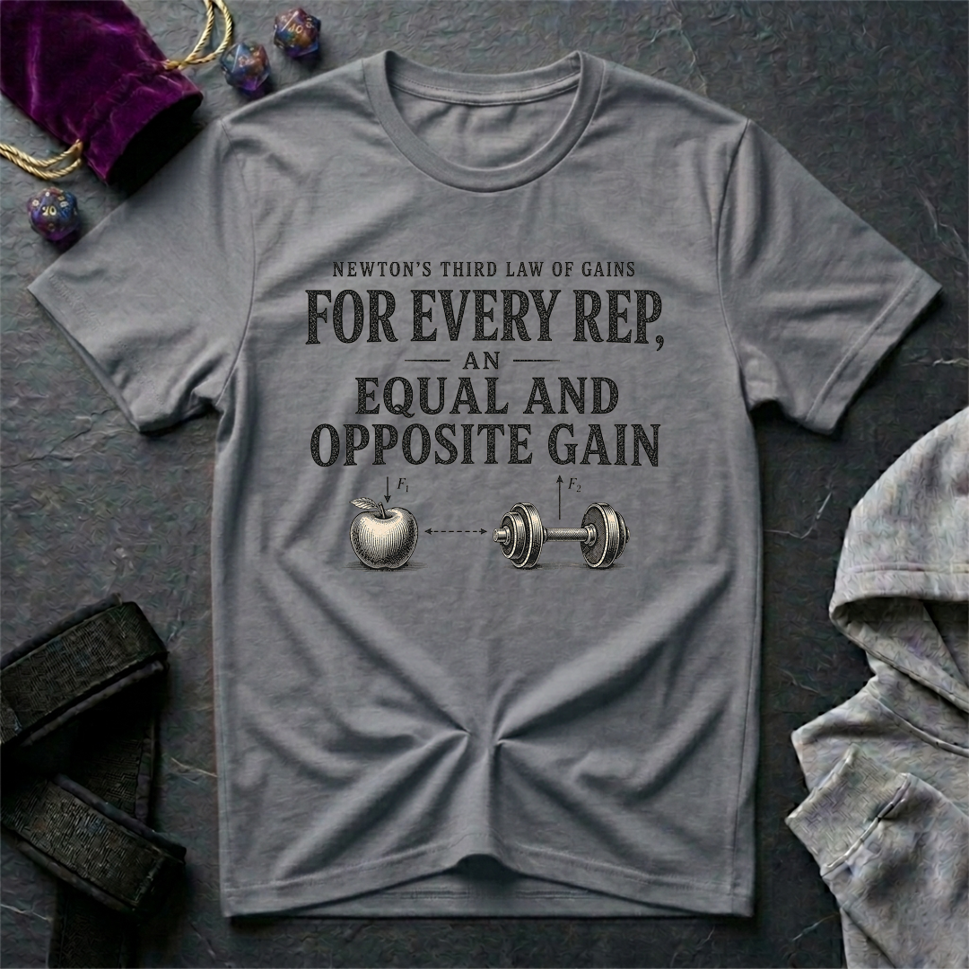 Newton's Third Law of Gains T-Shirt