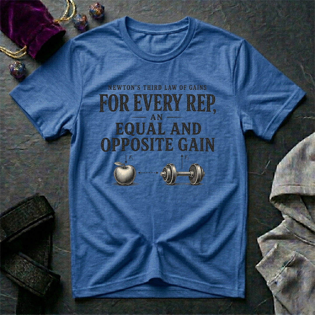Newton's Third Law of Gains T-Shirt