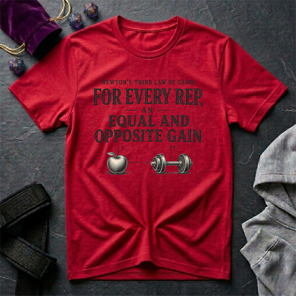 Newton's Third Law of Gains T-Shirt
