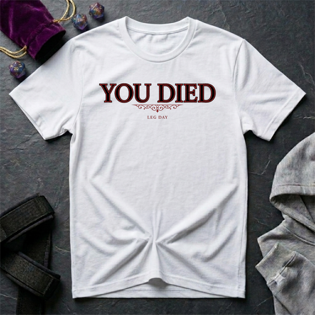 You Died Leg Day T-Shirt