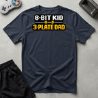 DreamMaker mockup — 3 Plate Dad T-Shirt (navy)