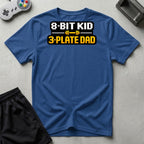 DreamMaker mockup — 3 Plate Dad T-Shirt (royal)