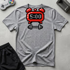 DreamMaker mockup — 5 AM Workout Alarm T-Shirt (sport-grey)