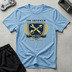 DreamMaker mockup — Artificer Crest T-Shirt (light-blue)