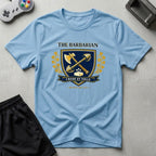 DreamMaker mockup — Barbarian Crest T-Shirt (light-blue)