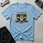 DreamMaker mockup — Bard Crest T-Shirt (light-blue)