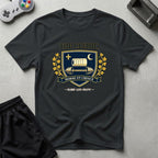 DreamMaker mockup — Cleric Crest T-Shirt (black)