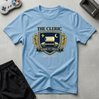 DreamMaker mockup — Cleric Crest T-Shirt (light-blue)
