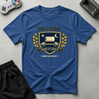 DreamMaker mockup — Cleric Crest T-Shirt (royal)