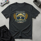 DreamMaker mockup — Druid Crest T-Shirt (black)