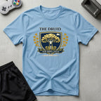 DreamMaker mockup — Druid Crest T-Shirt (light-blue)