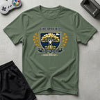 DreamMaker mockup — Druid Crest T-Shirt (military-green)
