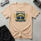 DreamMaker mockup — Druid Crest T-Shirt (natural)