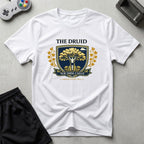 DreamMaker mockup — Druid Crest T-Shirt (white)