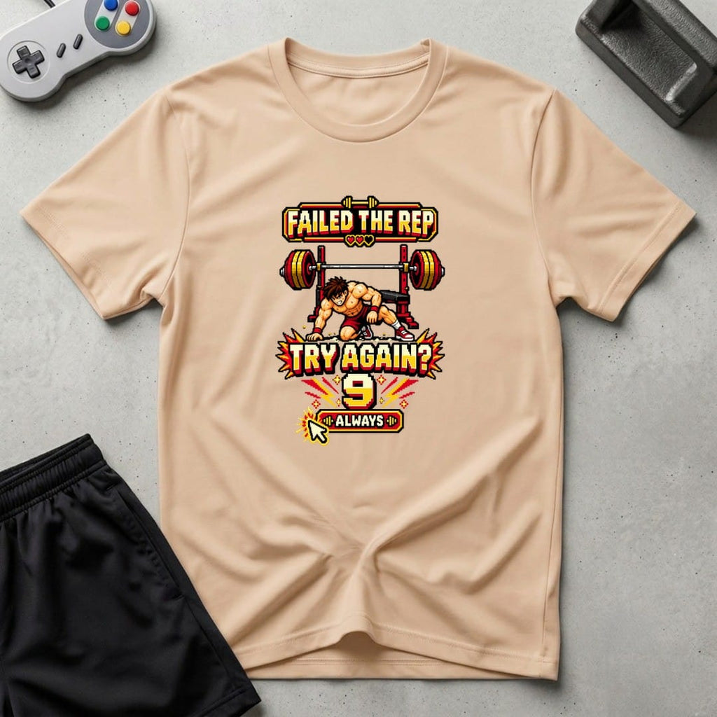 DreamMaker mockup — Failed The Rep T-Shirt (natural)
