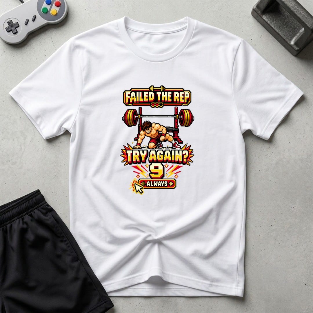 DreamMaker mockup — Failed The Rep T-Shirt (white)