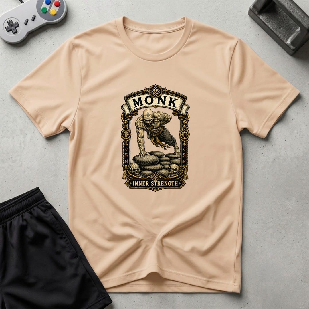 DreamMaker mockup — Inner Strength T-Shirt (natural)