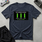 DreamMaker mockup — Life Support Systems T-Shirt (navy)
