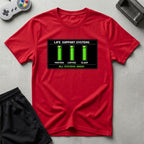 DreamMaker mockup — Life Support Systems T-Shirt (red)