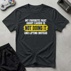 DreamMaker mockup — Lift Instead T-Shirt (black)
