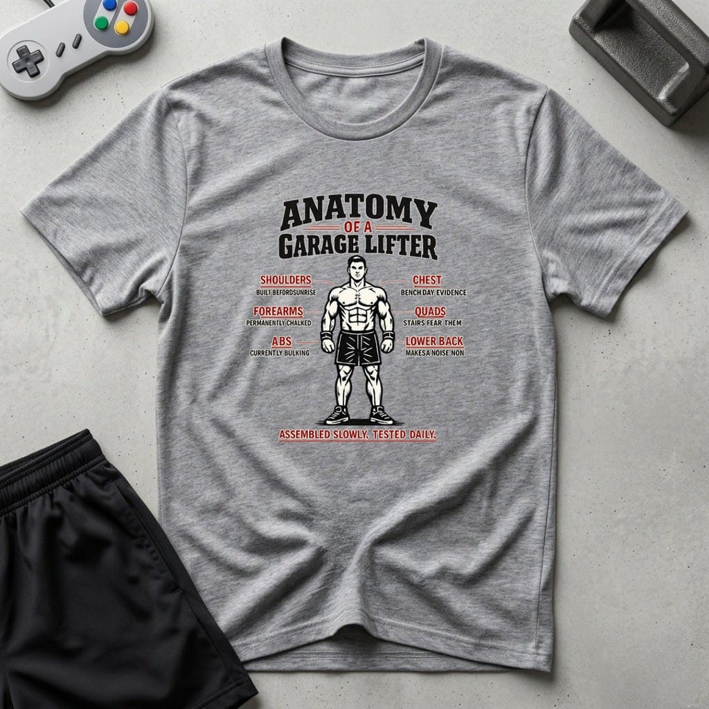 DreamMaker mockup — Lifter Anatomy T-Shirt (sport-grey)