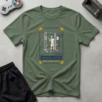 DreamMaker mockup — Lifter Trading Card T-Shirt (military-green)