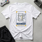 DreamMaker mockup — Lifter Trading Card T-Shirt (white)