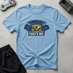 DreamMaker mockup — Light Before Dawn T-Shirt (light-blue)