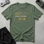 DreamMaker mockup — Mission Log Day 4000 T-Shirt (military-green)