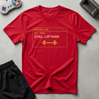 DreamMaker mockup — Mission Log Day 4000 T-Shirt (red)