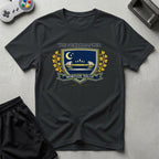 DreamMaker mockup — Necromancer Crest T-Shirt (black)