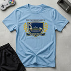 DreamMaker mockup — Necromancer Crest T-Shirt (light-blue)