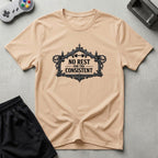 DreamMaker mockup — No Rest T-Shirt (natural)