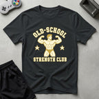 DreamMaker mockup — Old School Strength Club T-Shirt (black)