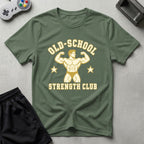DreamMaker mockup — Old School Strength Club T-Shirt (military-green)