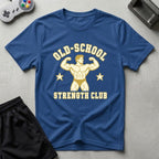 DreamMaker mockup — Old School Strength Club T-Shirt (royal)