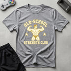DreamMaker mockup — Old School Strength Club T-Shirt (sport-grey)