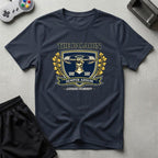 DreamMaker mockup — Paladin Crest T-Shirt (navy)