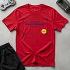 DreamMaker mockup — Perfect Attendance T-Shirt (red)